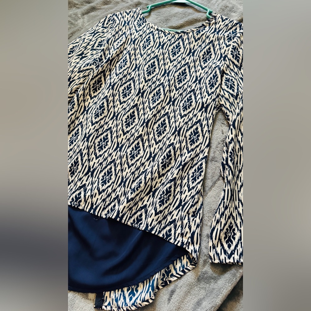 Pink Owl Blue and White Patterned Apparel